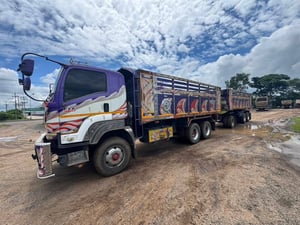 รถพ่วง isuzu 360แรง แม่ลูกปี59 