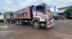รถพ่วง isuzu 360แรง แม่ลูกปี59 