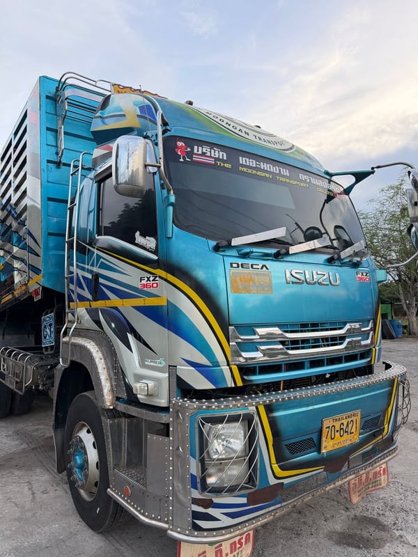 ISUZU FXZ 360แรงม้า รถบรรทุก 10ล้อ พ่วงแม่ลูก ปี64
