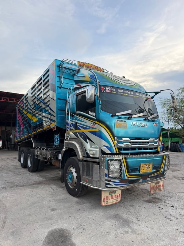 ISUZU FXZ 360แรงม้า รถบรรทุก 10ล้อ พ่วงแม่ลูก ปี64