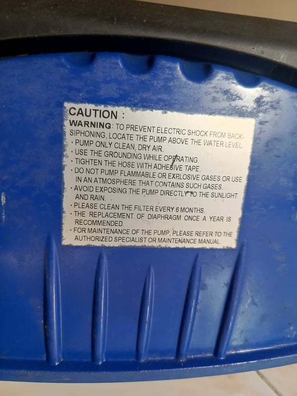 ปั๊มอากาศสำหรับบ่อปลา