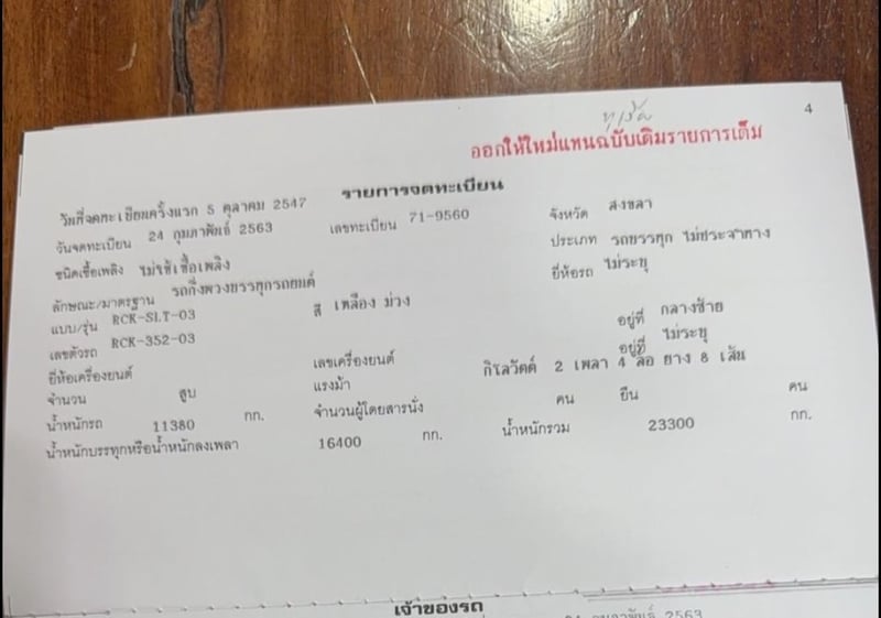 ขายหางขนส่งรถยนต์