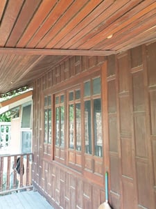 ขายบ้านน็อคดาวน์ไม้สักทั้งหลัง