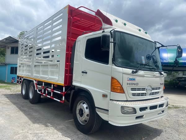 HINO FM 251แรงม้า รถบรรทุก 10ล้อ กระบะคอกสูง ปี2008
