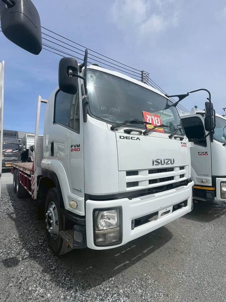 ‼️ สิบล้อพื้นเรียบ ISUZU FVM 240 แรง ปี 2555  (5844)