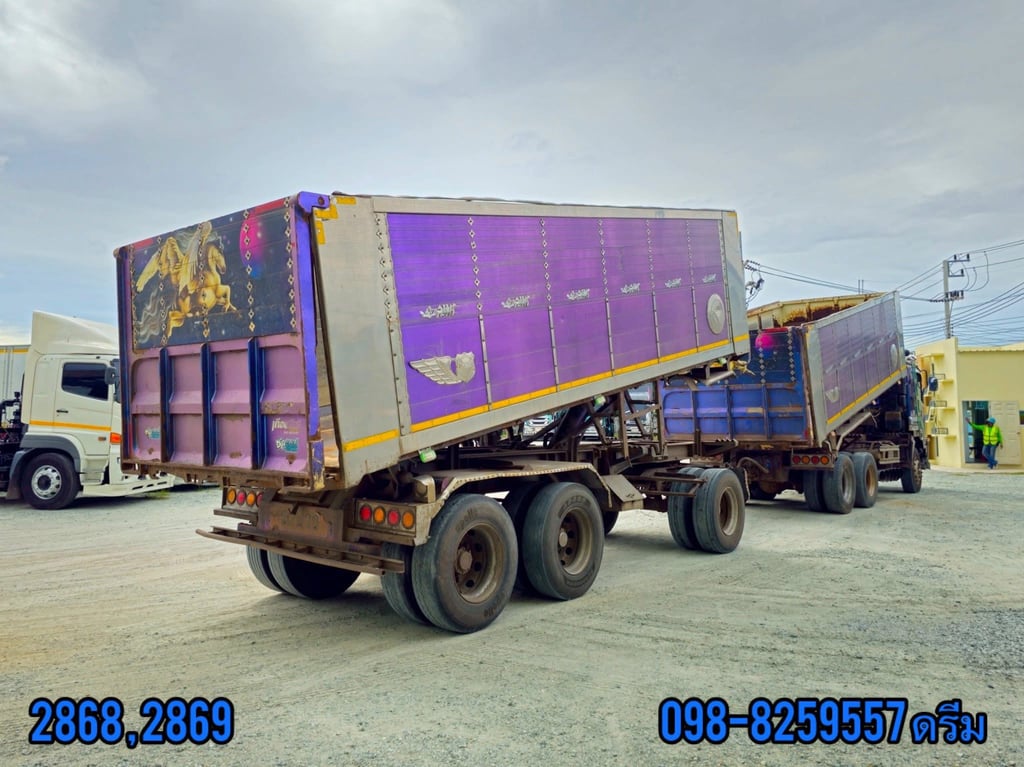 ‼️ สิบล้อดั้มพ์ISUZU FXZ 360 แรง ปี 2565 น้ำหนัก 13,480 กก. (แม่ยาว 6.2 กว้าง 2.55 สูง 1.67) ‼️ หางดั้มพ์ สามเพลา อู่ ส.สมบัติ ปี 2565 น้ำหนัก 9,870 กก. (ลูกยาว 6.82 กว้าง 2.55 สูง 1.67) (2868 , 2869) ‼️ สิบล้อดั้มพ์ISUZU FXZ 360 แรง ปี 2565 น้ำหนัก 13,480 กก. (แม่ยาว 6.2 กว้าง 2.55 สูง 1.67) ‼️ หางดั้มพ์ สามเพลา อู่ ส.สมบัติ ปี 2565 น้ำหนัก 9,870 กก. (ลูกยาว 6.82 กว้าง 2.55 สูง 1.67) (2868 , 2869)