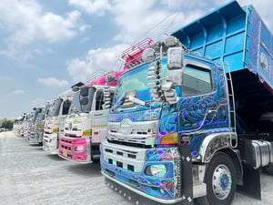 สิบล้อดั้มพ์ HINO FM1A 344 แรง ปี 2567 หางดั้มพ์ สามเพลา อู่แม็กซ์เทรลเลอร์  ปี2567 (5491,5492)