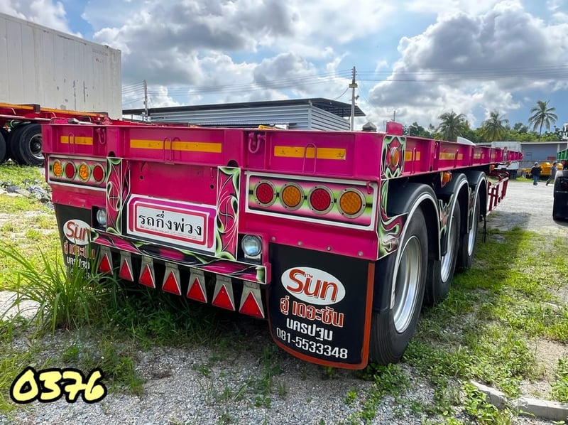 ‼️ หางพื้นเรียบ สามเพลา  อู่เดอะซัน ปี 2565 (0367)