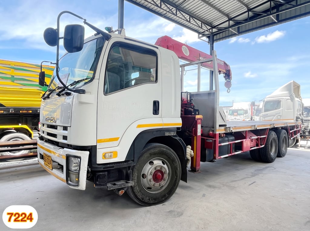 🔥 หกล้อเครน ISUZU FTR  240 แรง ปี 2556 (7224)
