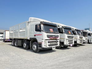 🚚หางพื้นเรียบ สามเพลา อู่ส.สมบัติ  ปี 2561 ( 5529)