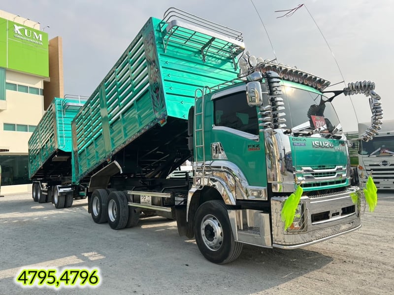 #สิบล้อดั้มพ์พ่วงแม่ลูก_ไมล์น้อย_ป้ายแดงมือเดียว (4795,4796) #สิบล้อดั้มพ์พ่วงแม่ลูก_ไมล์น้อย_ป้ายแดงมือเดียว (4795,4796)