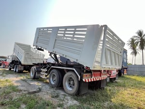 สิบล้อดั้มพ์ HINO  FM1A 344 แรง ปี 2560 หางดั้มพ์ สองเพลา อู่แม็กเทรลเลอร์ ปี 2565 (2539,3778)