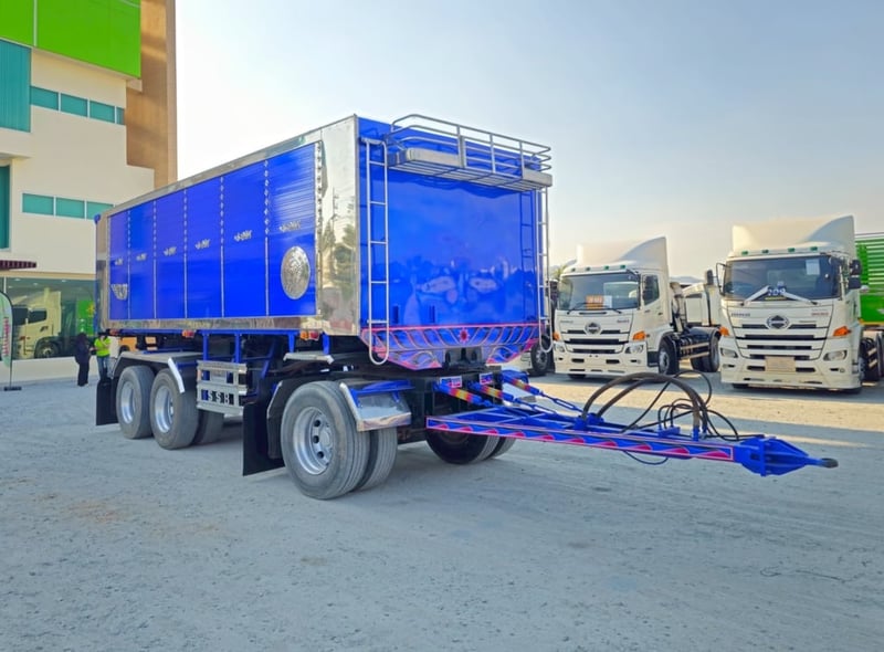 ✔️ หางดั้มพ์ สามเพลา ✔️ อู่ ส.สมบัติ ปี 2566 (5237)