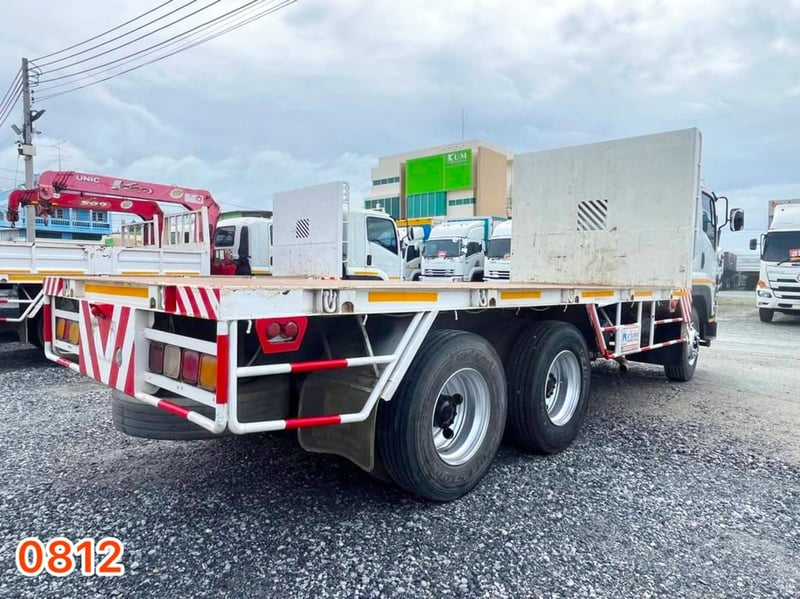 #สิบล้อพื้นเรียบ ISUZU FVZ 300 แรง ปี 2557 (0812) #สิบล้อพื้นเรียบ ISUZU FVZ 300 แรง ปี 2557 (0812)