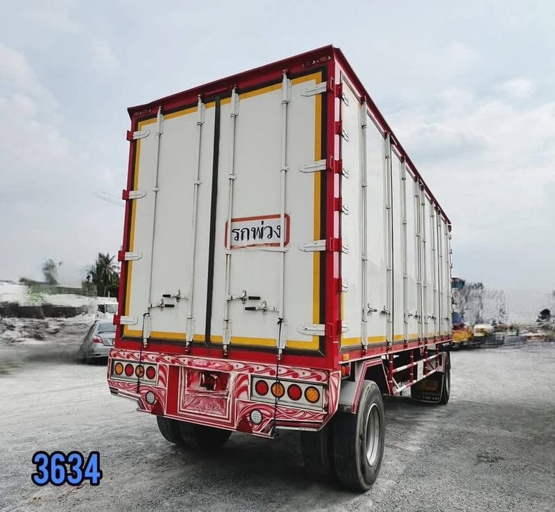 🇨🇷 หางพ่วงตู้สิบบาน สองเพลา อู่ ปิติ ปี 2565  (3634)