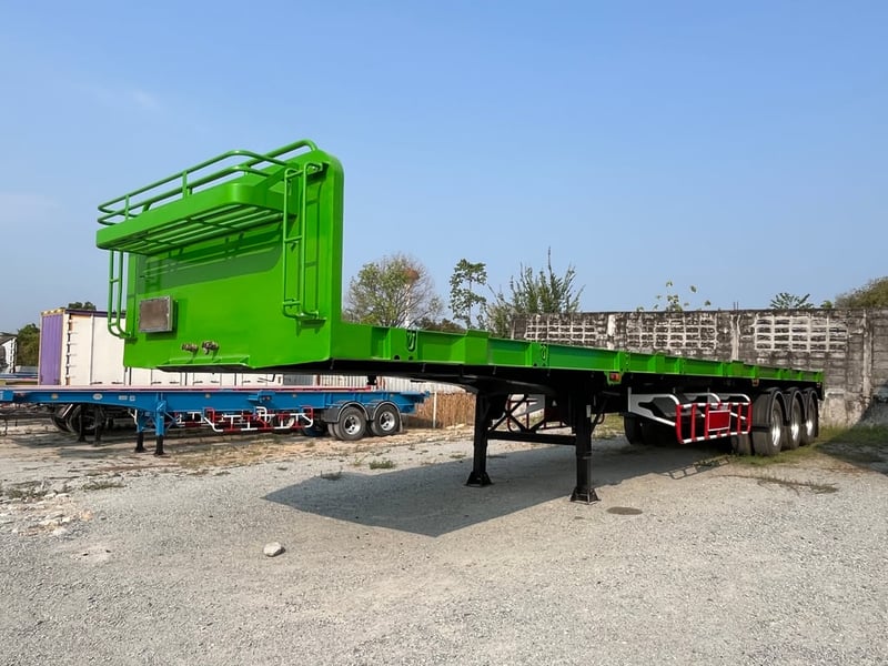 หางพื้นเรียบ สามเพลา อู่ ส.สมบัติ  ปี 2561  (5529)