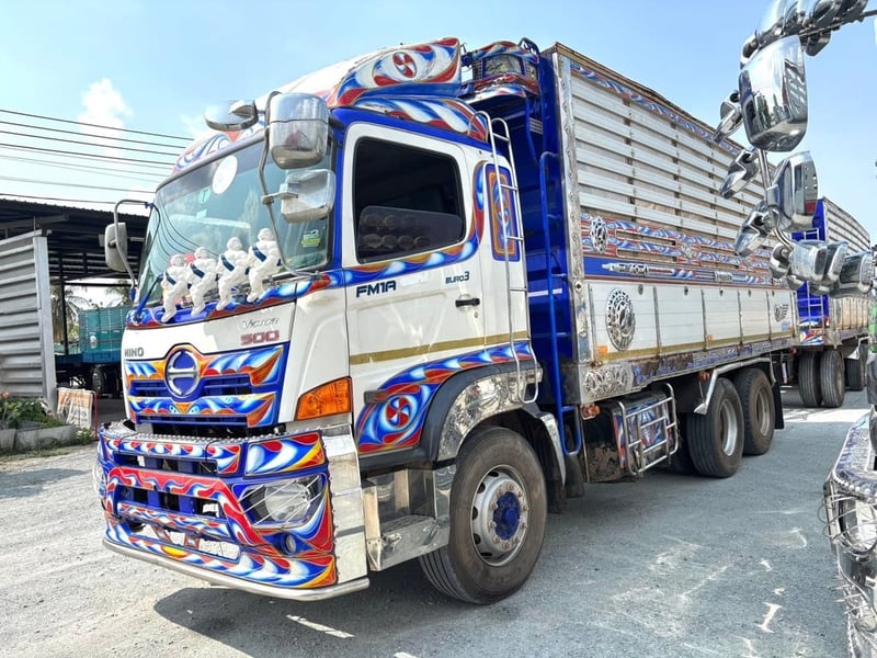 สิบล้อดั้มพ์ HIINO FM1A 344 แรง ปี61 หางดั้มพ์ สามเพลา อู่เดอะฟินิกซ์  ปี61  (3362,3363)