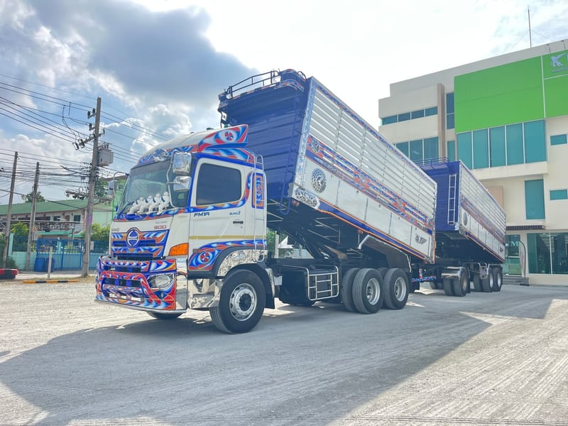 👉สิบล้อดั้มพ์พ่วง HINO FM1A  344 แรงม้า ปี 61 (3362,3363)