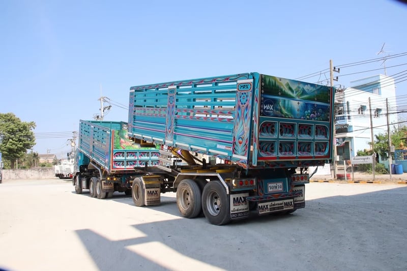 สิบล้อดั้มพ์ HINO FM1A 344 แรง ปี 2567 หางดั้มพ์ สามเพลา อู่แม็กซ์เทรลเลอร์  ปี2567 (5491,5492)