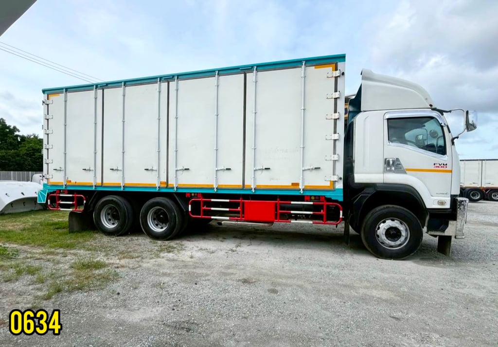 ‼️สิบล้อตู้ ISUZU FVM 300แรง ปี 2562  (0634)