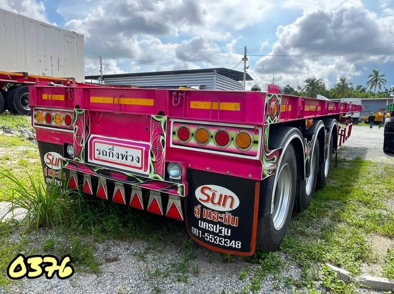 หางพื้นเรียบ สามเพลา อู่เดอะซัน ปี 2565 (0376) หางพื้นเรียบ สามเพลา อู่เดอะซัน ปี 2565 (0376)