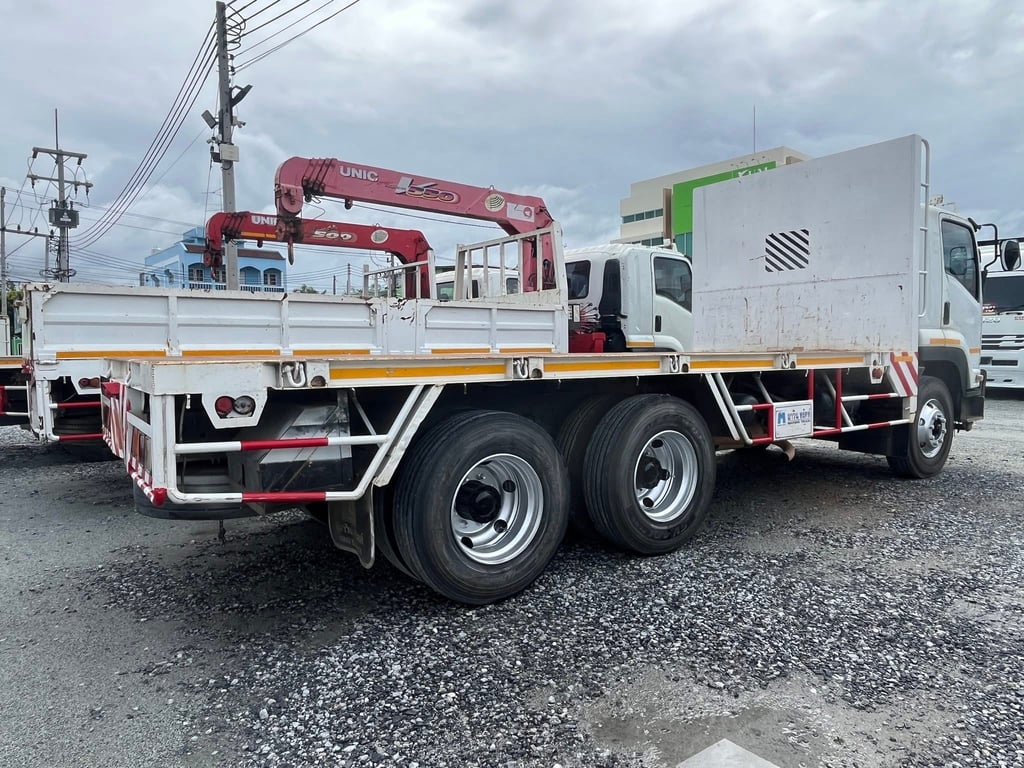 #สิบล้อพื้นเรียบ ISUZU FVZ 300แรง (0812)