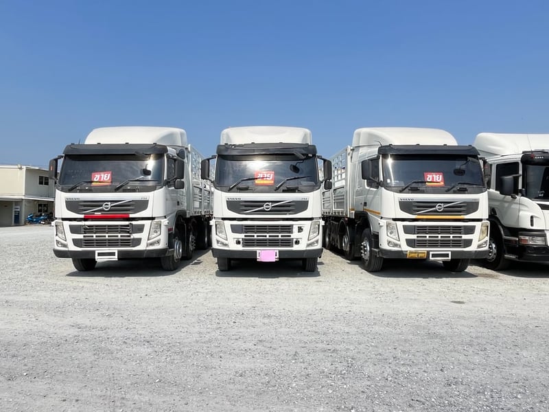 🚚หางพื้นเรียบ สามเพลา อู่ส.สมบัติ  ปี 2561 ( 5529)