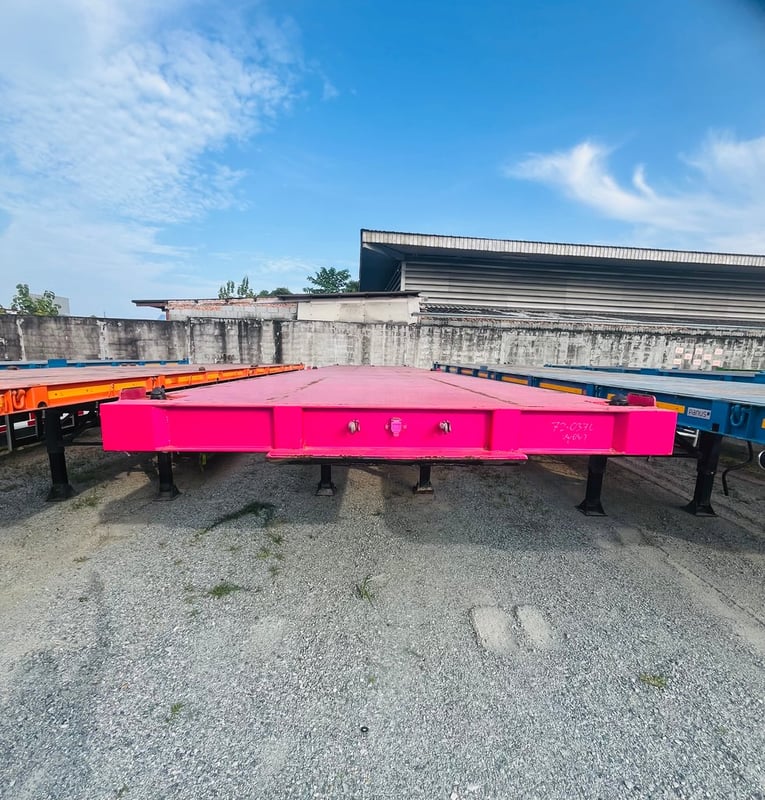 🔥#หางพื้นเรียบ สามเพลา อู่ เดอะซัน  ปี 2565  (0376)