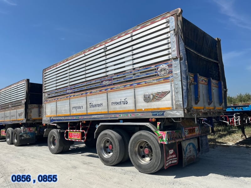 🇨🇷 สิบสองล้อดั้มพ์ พ่วงแม่ลูก Isuzu Fyh 360 แรงม้า ปี55 (0856,0855)