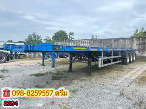 🇨🇷 หางพื้นเรียบ สามเพลา อู่ CIMC ปี2564 (8294)