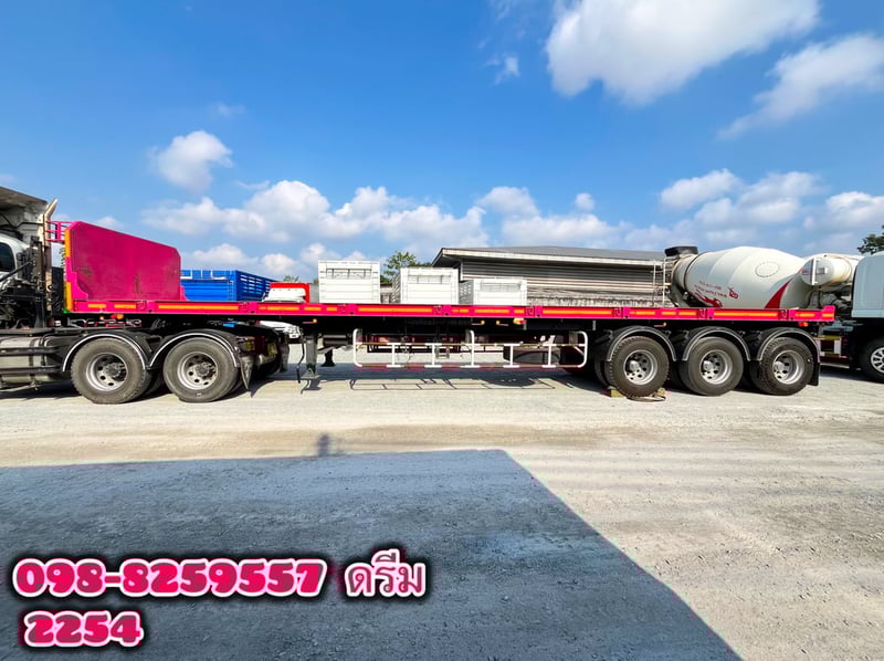 หางพื้นเรียบ สามเพลา อู่พนัส ปี 2565  (2254)