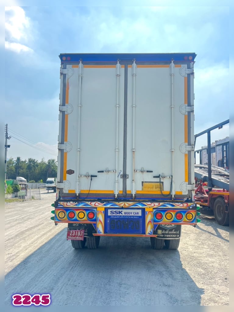 🇨🇷 หางพ่วงตู้สิบบาน สองเพลา อู่BBC  ปี 2560 (2245)