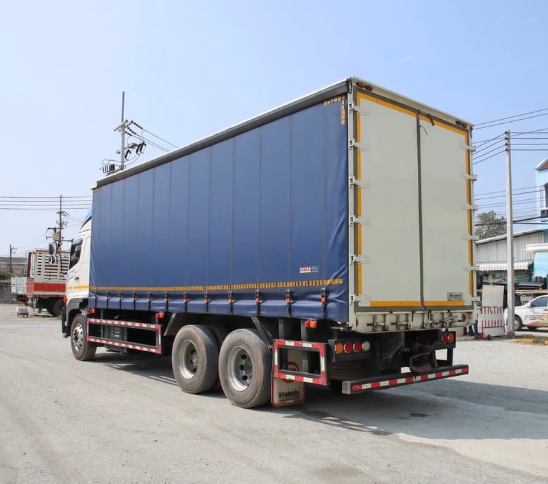 สิบล้อตู้ผ้าใบ HINO FL1A 344 แรง ปี 2567  (5506)