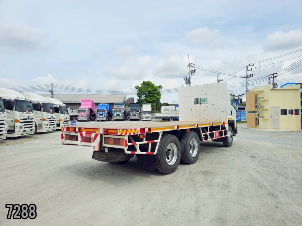 ‼️สิบล้อพื้นเรียบ ISUZU FVM 240แรง ปี 2556 (7288)