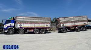 🇨🇷สิบสองล้อดั้มพ์พ่วงแม่ลูก ISUZU FYH360 แรง ปี 2557 (8193,8194)