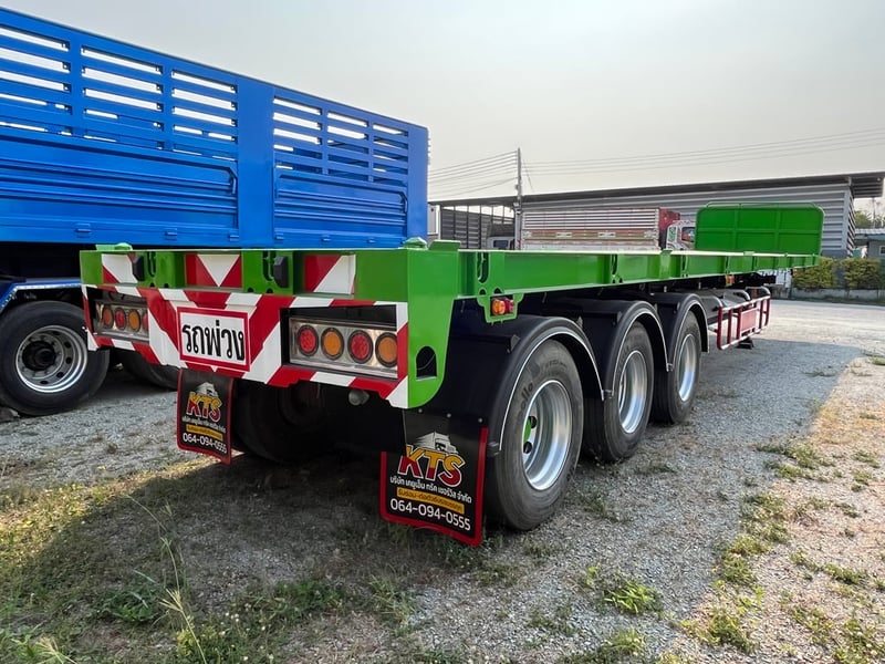 หางพื้นเรียบ สามเพลา อู่ ส.สมบัติ  ปี 2561  (5529)