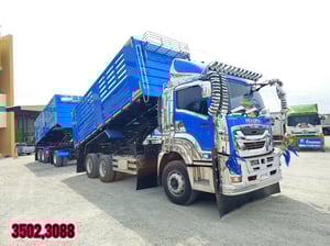 🇨🇷 สิบล้อดั้มพ์ ISUZU FXZ 360 แรง ปี 2566 ยาว 6.20 สูง 1.8 กว้าง 2.5 🇨🇷 หางดั้มพ์ สามเพลา อู่เดอะฟินิกซ์ ปี 2565 (3502,3088)