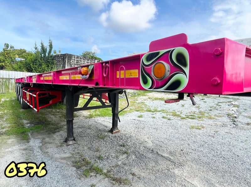 🔥หางพื้นเรียบ สามเพลา  อู่เดอะซัน ปี 2565 (0367)