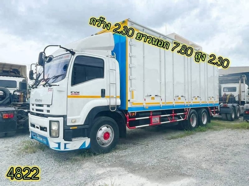 👉 สิบล้อตู้ ISUZU FVM 240 แรง เพลาเดียว ปี56 (4822) 👉 สิบล้อตู้ ISUZU FVM 240 แรง เพลาเดียว ปี56 (4822)