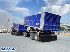 👉 สิบล้อดั้มพ์ ISUZU FXZ 360 แรง ปี 2566 👉 หางดั้มพ์ สามเพลา อู่ ส.สมบัติ ปี 2566 (5236,5237)