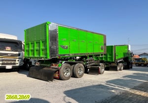 👉 สิบล้อดั้มพ์ ISUZU FXZ 360 แรง ปี 2566 👉 หางดั้มพ์ สามเพลา อู่ ส.สมบัติ ปี 2566 (5236,5237)