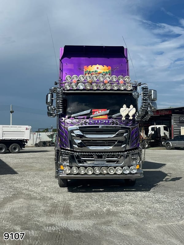 ‼️สิบล้อดั้มพ์ ISUZU FXZ 360 แรง ปี 2566 แม่ยาว 6.20 กว้าง 2.55 สูงพื้น 1.90 น้ำหนักตัวแม่  13,580 กก. ‼️ หางดั้มพ์ สามเพลา อู่แม็กซ์เทรลเลอร์ ปี 2566(9107 , 9108)