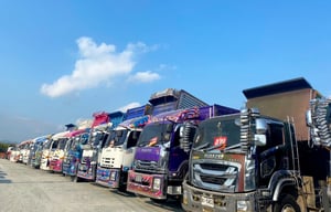 สิบล้อดั้มพ์พ่วงเกษตร ISUZU FXZ 360 แรง (9033,0857)