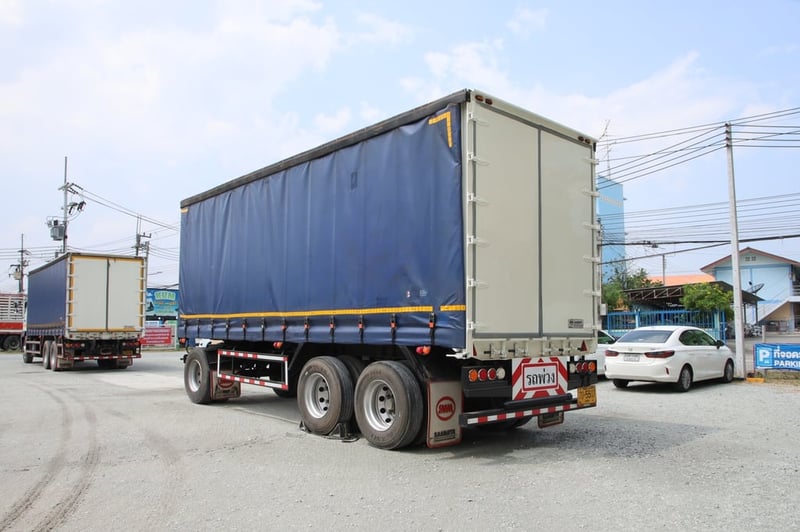 หางตู้ผ้าใบ สามเพลา อู่ สามมิตร ปี 2567 (5507)