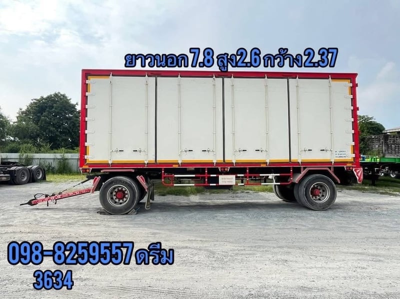 🇨🇷#กระหน่ำราคาส่งท้ายปี_ราคานี้จริ๊งดิ 😁 🇨🇷#ราคาน่าเป็นเจ้าของ 550,000 บาท  🇨🇷 หางพ่วงตู้สิบบาน สองเพลา อู่ ปิติ ปี 2565 (3634)