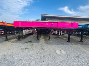 🔥#หางพื้นเรียบ สามเพลา อู่ เดอะซัน  ปี 2565  (0376)