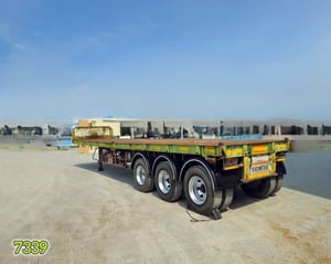 🇨🇷 หางพื้นเรียบ สามเพลา อู่ BPT ปี 2558 (7339)