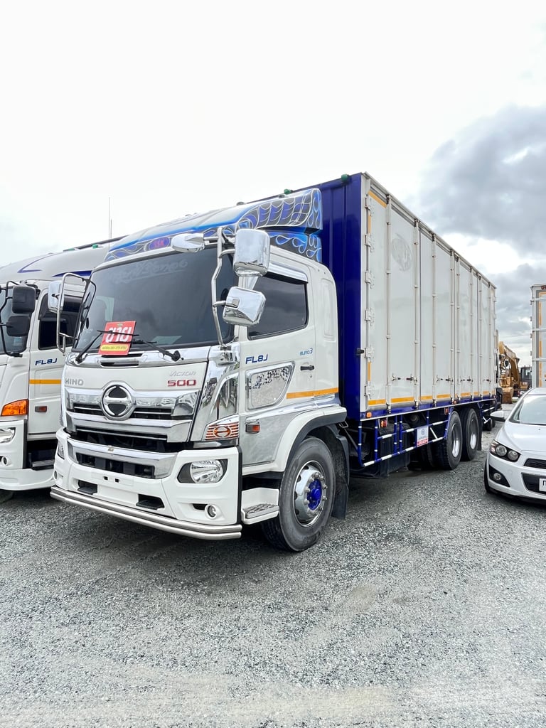 👉 สิบล้อตู้สิบบาน HINO  FL8J 260 แรง ปี 2565  (9027)