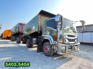 📣หกล้อดั้มพ์ พ่วงเเม่ลูก ปี 2565 ISUZU FTR 240 เเรง (5403)(5404) 📣หกล้อดั้มพ์ พ่วงเเม่ลูก ปี 2565 ISUZU FTR 240 เเรง (5403)(5404)