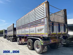 สิบสองล้อดั้มพ์พ่วงแม่ลูก  Isuzu Fyh 360 แรง (2505,2506)